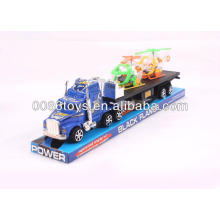 35CM with 2 helicopters printed Tractor trailer truck friction cars